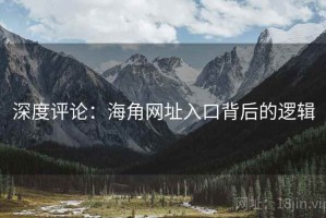 深度评论：海角网址入口背后的逻辑