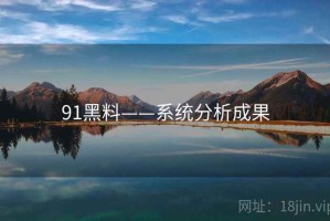 91黑料——系统分析成果