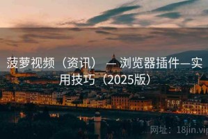 菠萝视频（资讯） — 浏览器插件—实用技巧（2025版）