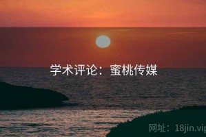 学术评论：蜜桃传媒