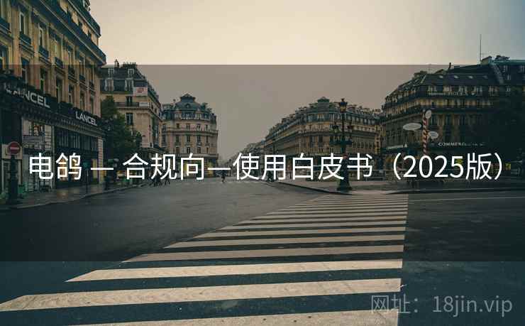 电鸽 — 合规向—使用白皮书（2025版）