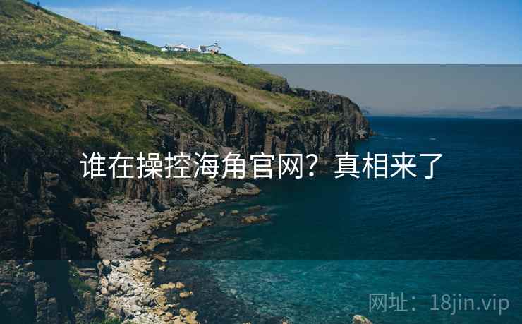 谁在操控海角官网？真相来了
