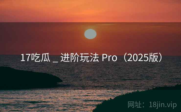 17吃瓜 _ 进阶玩法 Pro（2025版）